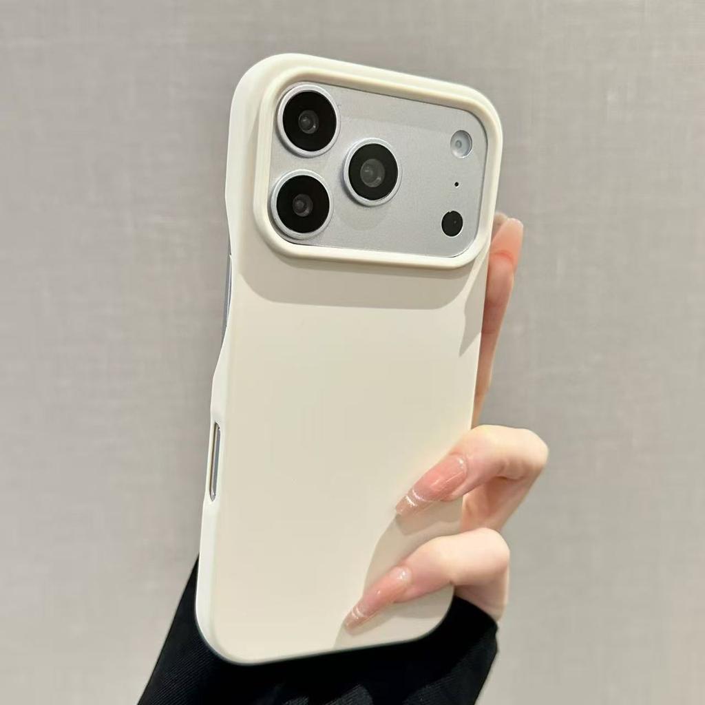 Solid color skin matte is suitable for Apple 17pro mobile phone case iphone16pro ultra-thin 15pro half pack 14pro.