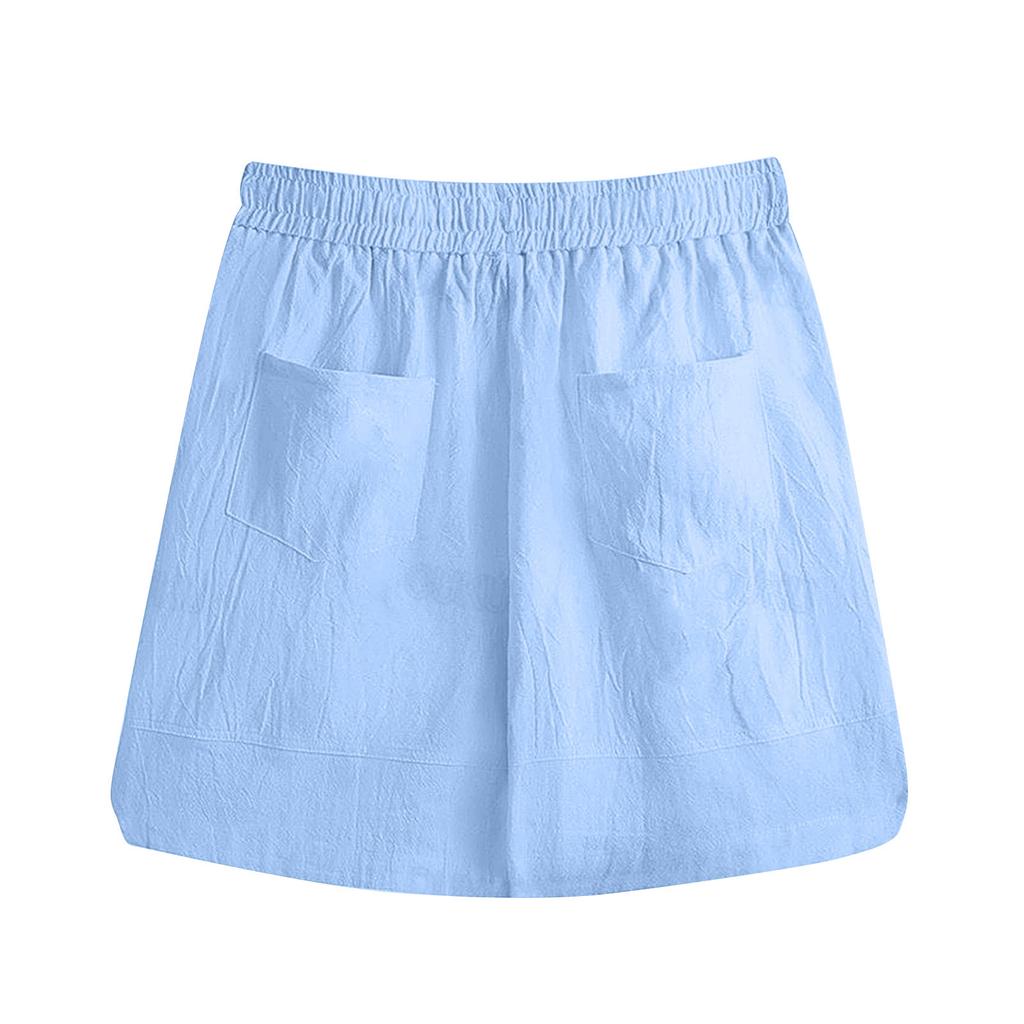 Herren Sport Baumwolle Leinen Lässige Lose Shorts Lässige Pyjamas Tasche Jogging Shorts Hosen