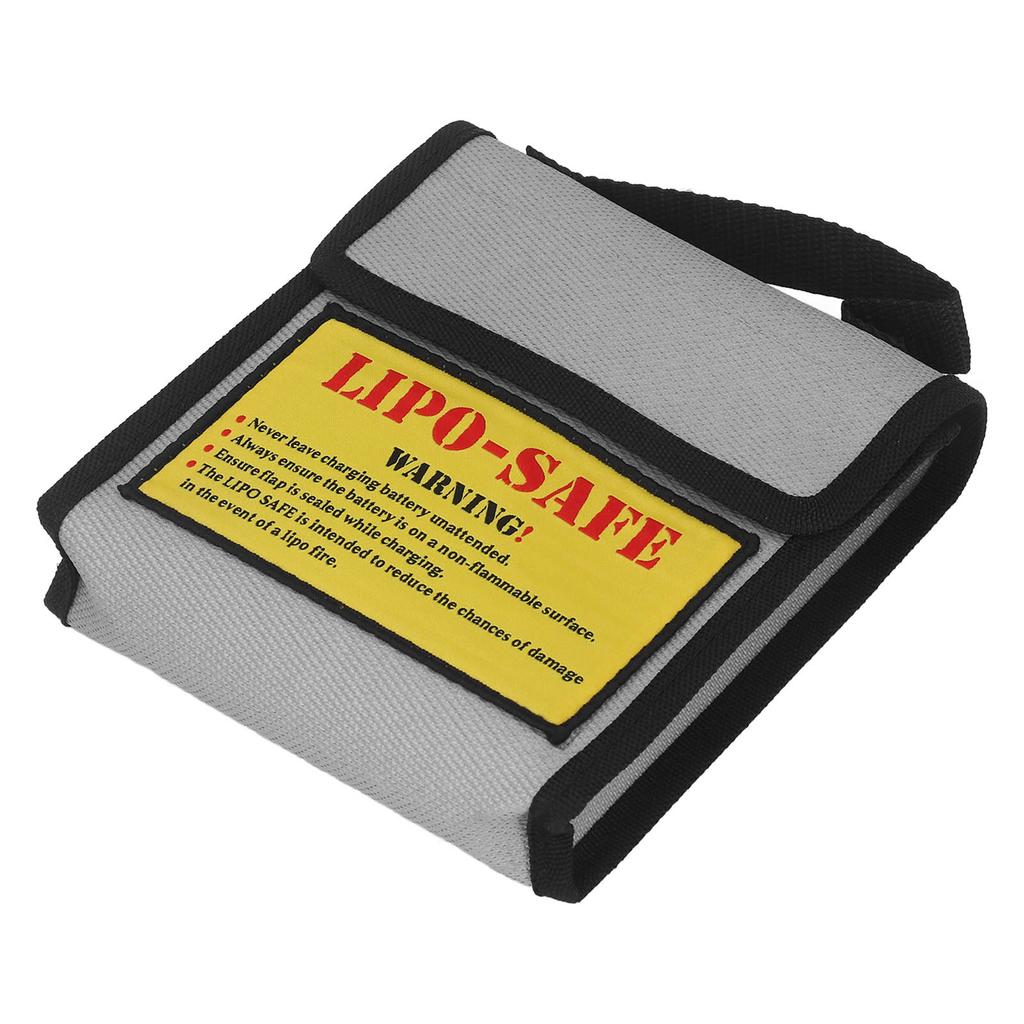 Sac de sécurité pour batterie Lipo Gris Ignifuge Anti-explosion Sac de protection pour batterie pour la maison