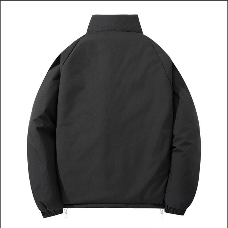 Double-sided Wear Lamb's Wool Cotton Jacket Men and Women with The Same Winter Loose Stand-up Collar Cotton Jacket Thickened Cold Winter Jacket Jacket
