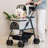Lightweight Pet Cart Dog Foldable Separation Strollers Medium Dog Cart Dog Detachable Car Carrier Bag Pet Carriers with Plate