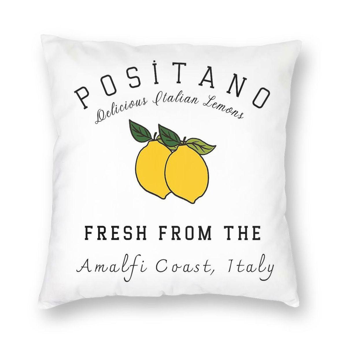 

Амальфитанское побережье Италия Квадратная наволочка Полиэстер Лен Бархат Креативная на молнии Декоративная наволочка Домашняя наволочка для подушки 12x12Inch