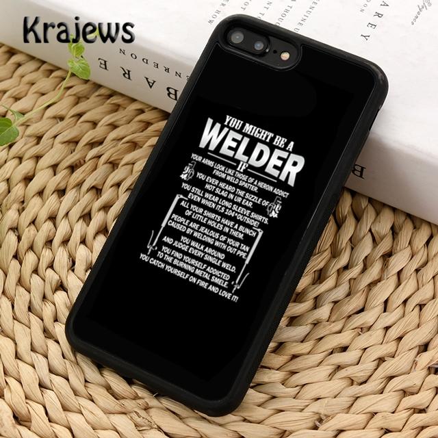 

Krajews Funny Welding Quote Soft Phone Case Cover For iPhone 14 5 6s 7 8 plus X XR XS 11 12 13 pro max Samsung S21 S22ultra Plus Samsung S22ultra
