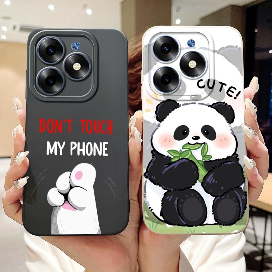 For Tecno Spark 20C Case Spark20 Pro KJ6 Cute Animals Carton Cover Soft TPU Phone Case For Tecno Spark 20 Pro Plus Spark20 Shell