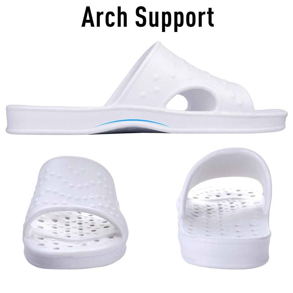 Fashion Crestar Women's Summer Shower Shoes Fashion Open Toe Quick Drying Slippers With Arch Support Light Beach Sandal With Drain Holes