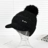 Wool Hat Women's Autumn and Winter Fleece Thickened Ear Protector Knitted Hat Thermal Cap Casual Outdoor & Christmas Wear