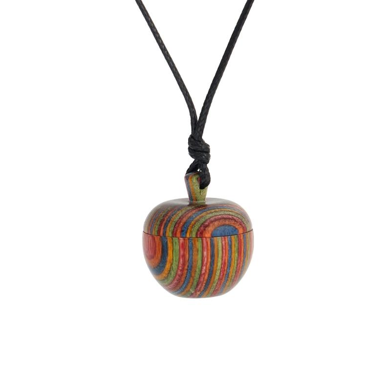 Wooden Acorns Pendant Necklace Choker with Wax Rope Men Women Ethnic Style Storage Pendants Necklaces Jewelry Accessory