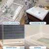 1PC Self-Adhesive Silicone Water Retaining Strip, Bathroom Water Stopper, Bendable Door Bottom Sealing Strip, Shower Dam Barrier