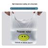 Aimas Smiley Face Transparent Shopping Bag