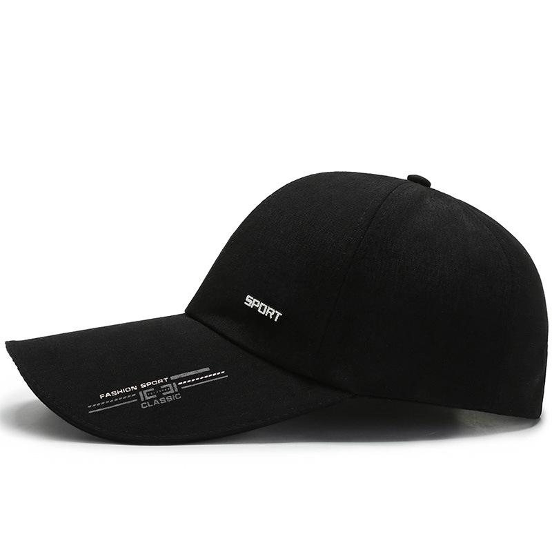 Hat Men's Sunscreen Baseball Cap Canvas Medium Cap Summer Spring Autumn Winter Sports Cap Extended Brim Hat