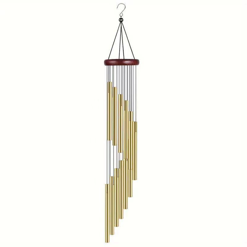 Japanese Beech Wood 7-Color Wind Chime for Indoor/Outdoor Decoration