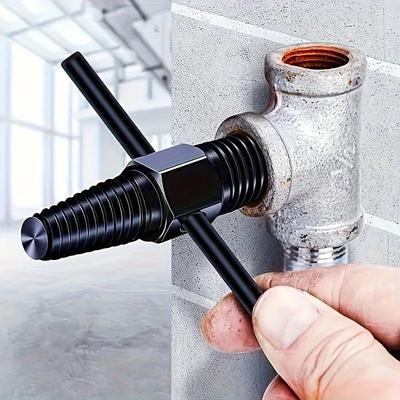 Kit Extrator de Parafusos e Porcas de Aço Inoxidável - Ferramenta de Cabeça Dupla Easy-Out para Válvulas de Torneira de 1/2" e 3/4", Tubos.