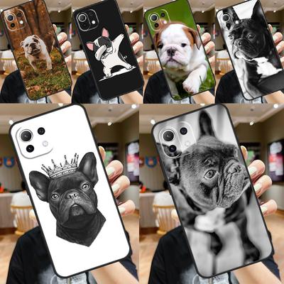French Bulldog Case For Xiaomi 14 13 Ultra 11T 12T 13T Pro 12 Lite POCO X6 F6 Pro M6 X5 X3 F3 M5s F5 Cover