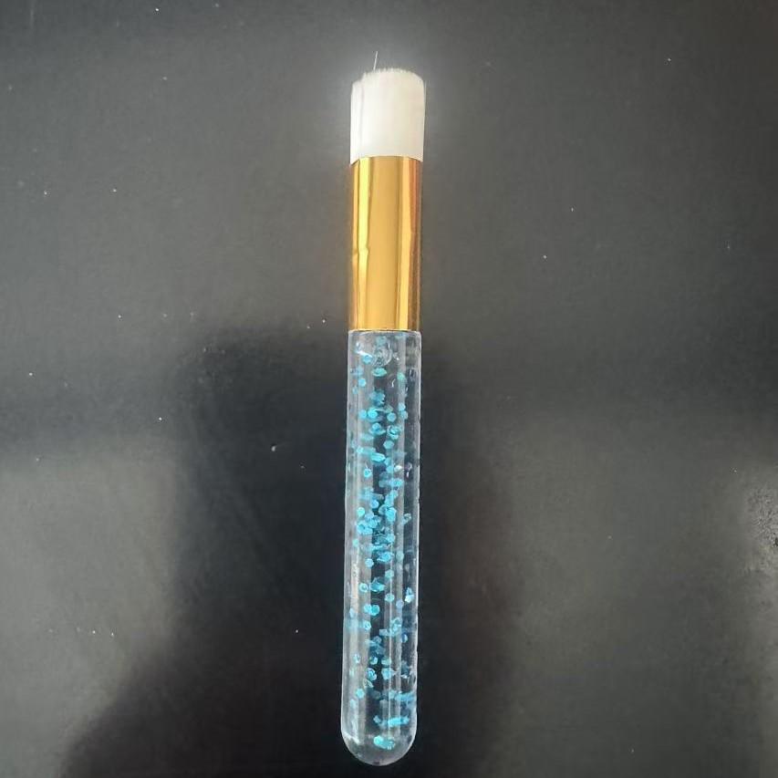 Plastic Handle Mousse Brush: False Eyelash, Makeup, and Blackhead Removal Tool for Pore Cleansing.