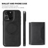 Detachable 2-in-1 Magnetic Kickstand Wallet with Card Holder Leather Phone Case for iPhone 16 Pro Max 15 14 13 Plus Cover