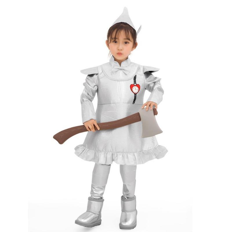 

Halloween Wizard of Oz Cosplay Costume Tin Woodman Pastoral Dorothy Girls Drama Costume S
