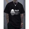 Tailles européennes PAPA BIENTÔT CHARGEMENT VEUILLEZ PATIENTER T-shirt à Manches Courtes et Col Rond pour Homme Design Créatif Imprimé