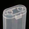 Transparent Battery Storage Box Hard Battery Container Holder Case for 18650 or CR123A Battery