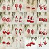2Pcs Donut Xmas Tree Hanging Exquisite Christmas Santa Claus Pendant  New Year