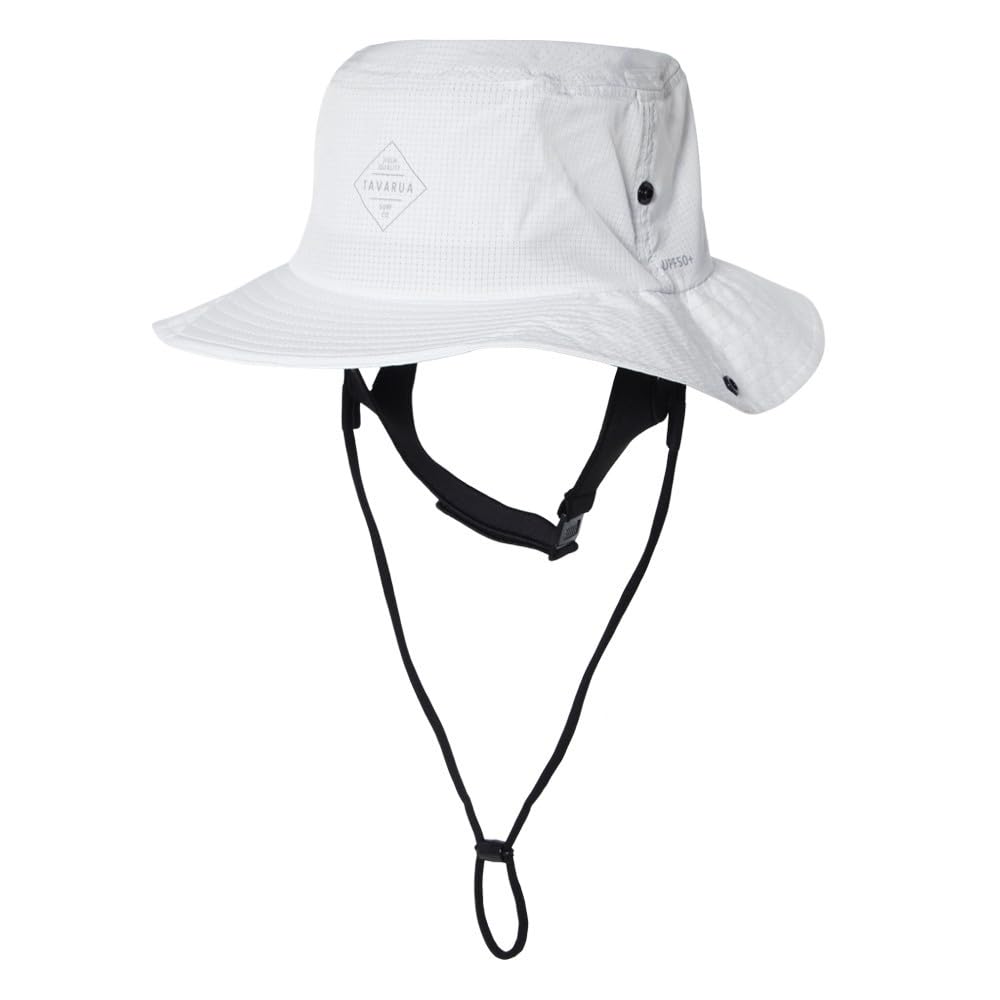 

Tabarua UV Air Mesh Surf Hat with Neoprene Straps (JP, Numeral Sizes, 59.0 cm, 61.0 cm, White)