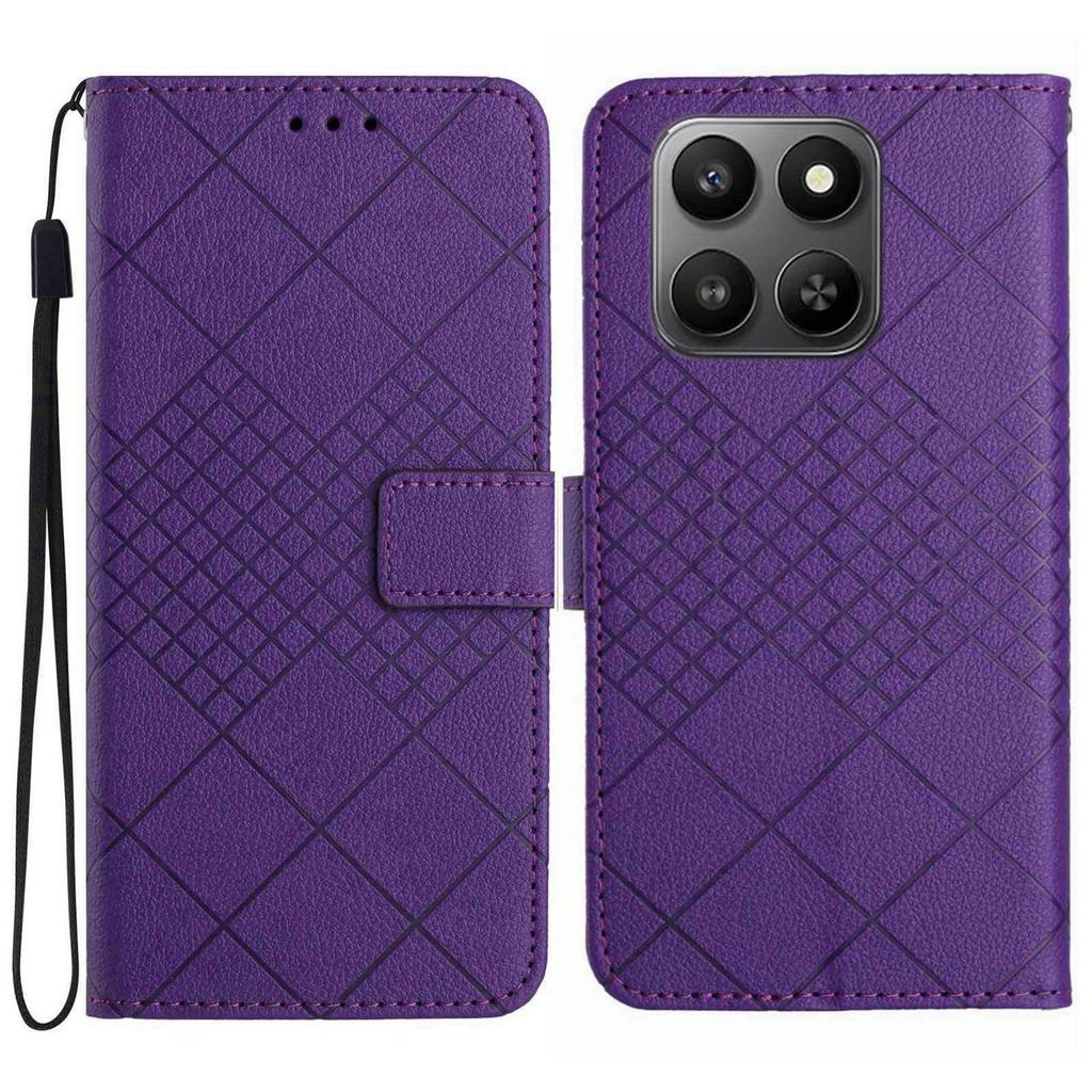 For Honor 400 Smart Case Wallet Imprint PU Leather Flip Folio Phone Cover