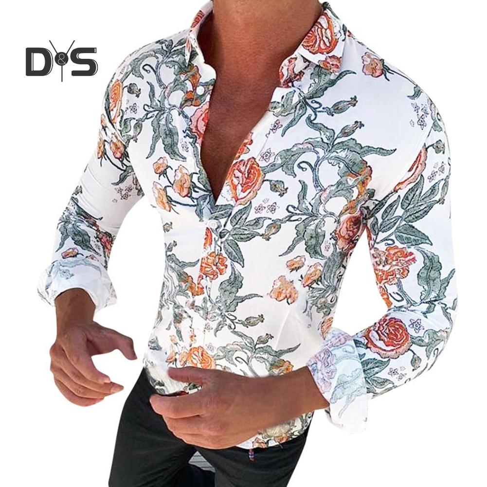 Mstyle Mens Floral Print Cotton Slim Fit Long Sleeve Trendy Lapel Button Down Dress Work Shirt Mstyle Mens Floral Print Cotton Slim Fit Long Sleeve Trendy Lapel Button Down Dress Work Shirt