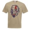 Adults Ape Of War Spartan Warpaint Ghost Of Sparta Spoof Unisex Khaki TShirt