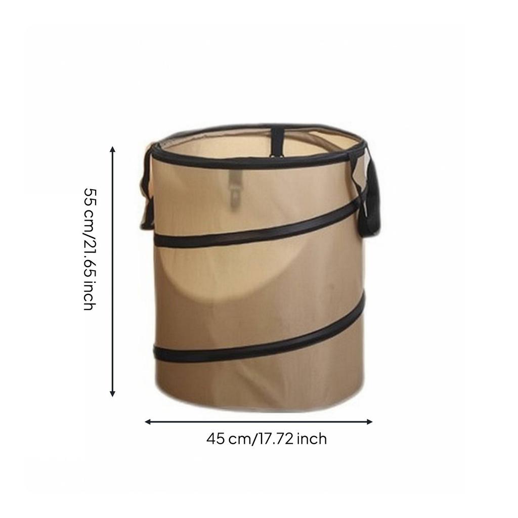 Foldable Trash Bin Portable Can with Handles Convenient for Picnics