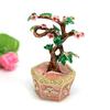 Creative Money Tree Shaped Desktop Ornament Jewelry Organizer Box with Lid Storage Container for Sorting Small Item
