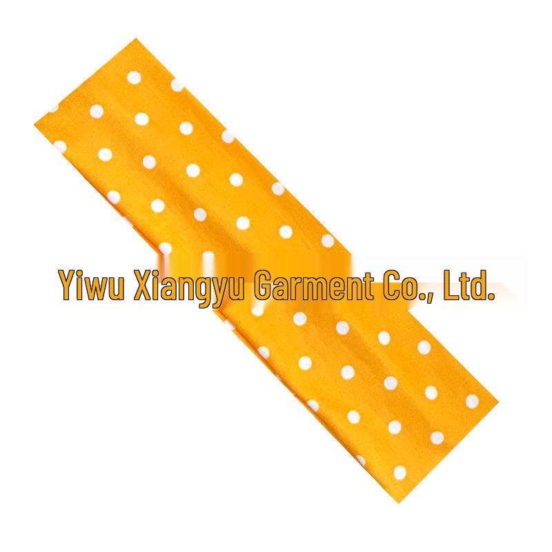 Polka Dot Yoga Elastic Headband - Stylish Sports & Makeup Hair Accessory