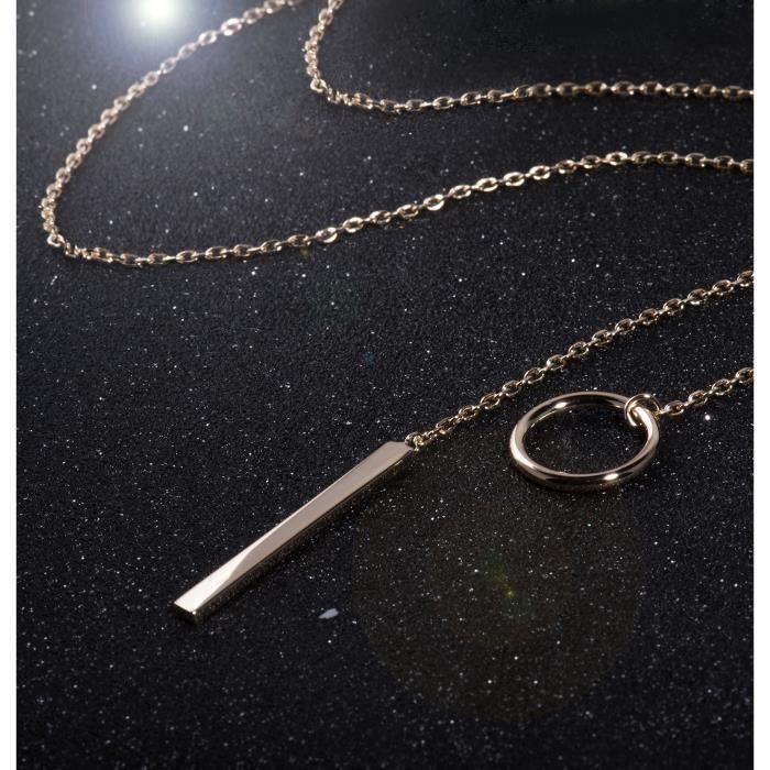 Sterling Silver Open Circle Y Lasso Necklace for Women