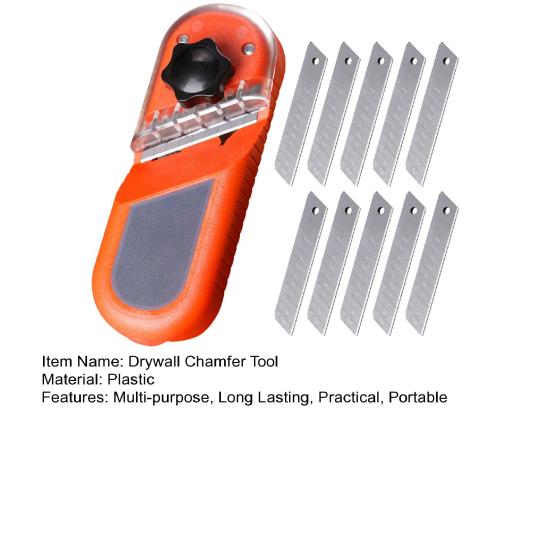 Drywall Chamfer Tool Plasterboard Fast Cutter Compact Design Portable Efficient Gypsum Board Angle Planer Trimming Tool