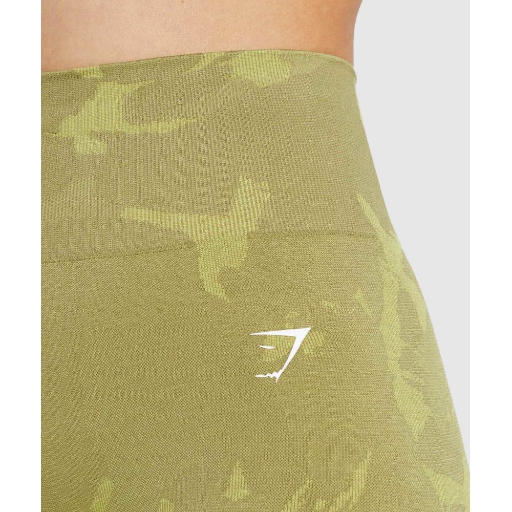 Gymshark Adapt Camo Seamless Shorts Savanna Griffin Green B1a4y Ebh7