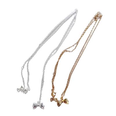 Unique Butterfly Knot Necklace Minimalist Bowknot Pendant Choker Jewelry Party Ornament Clavicle Chain Birthday Ornament