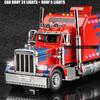 Prime Prototype Alloy Trailer Head Car Model Diecasts Toy With Sound and Light Vehicles Toys For Kids