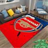 Football Club Print Area Rug, Multi-functional Office Chair Sofa Carpet, Easy Clean Carpet for Home and Living Spaces