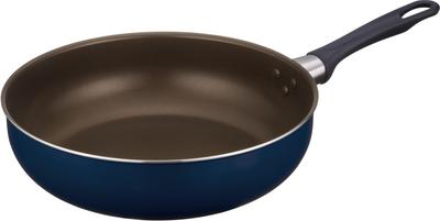 Thermos Durable Series Stir-Fry Pan, 28cm, Navy, Gas Stove Only, Non-stick, Durable Coating, PFOAPFOS Free, Lightweight Model, KFI-028D NVY