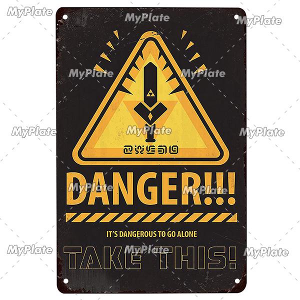 [MyPlate] Game Metal Sign Retro Sign Tin Sign Indoor Party Sign Pub Club Plate Bar Sign Pub Club Plate Summer Home Decor