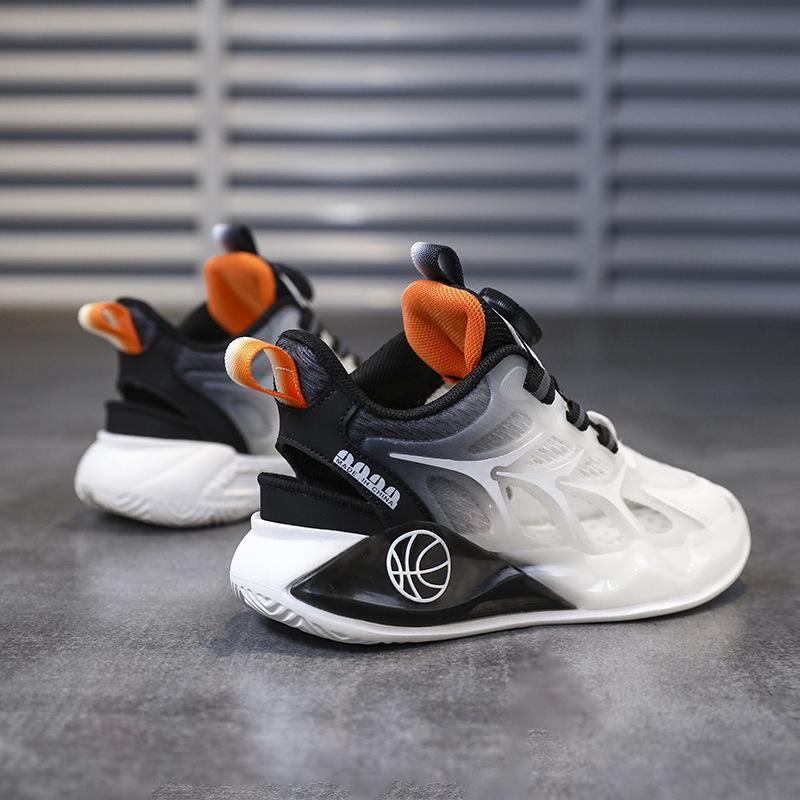 Classmates Boys Summer Single Mesh Breathable Soft Bottom Older Children Rotating Buckle Hollow Frame Shoes Children's Physical Education Sneakers