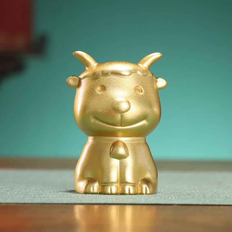 Brass Chinese Zodiac Figurines Gift Set: Rat, Ox, Tiger, Rabbit, Dragon, Snake, Horse, Sheep, Monkey, Rooster, Dog, Pig