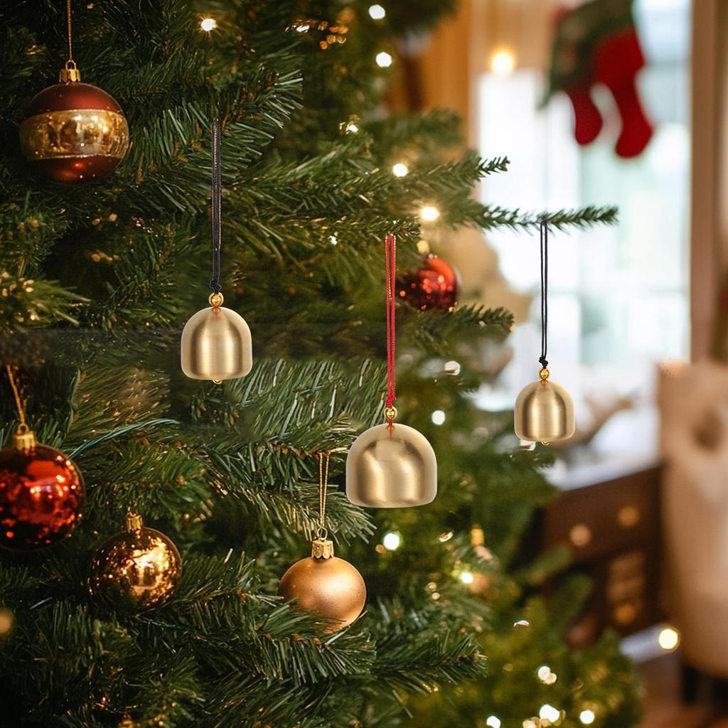 PATIKIL 2-Piece Small Hanging Bell, Chinese Feng Shui Lucky Wind Chimes for Doors and Windows, Home Garden Decor, Wealth and Security Pendant,