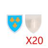 Medieval Military Castle Knight Accessories Building Block Roman Figure Soldier Crusader Viking Shield Armor Eagle Brick Toy S01