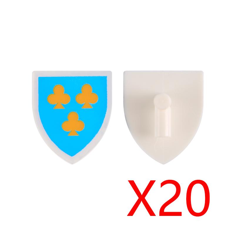 Medieval Military Castle Knight Accessories Building Block Roman Figure Soldier Crusader Viking Shield Armor Eagle Brick Toy S01