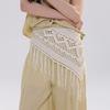 Exotic Hollow Out Lace Shawl Countryside Style Fart Curtain Crochet Flower Scarves Summer
