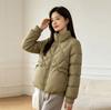New down jacket women's short autumn and winter loose stand-up collar small bread jacket casual warm jacket