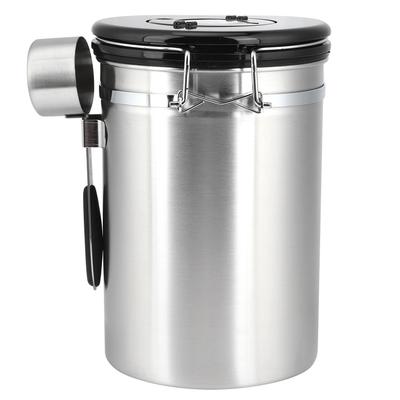 Roestvrijstalen Luchtdichte Koffieboon Container Thee Gedroogd Fruit Opslagcontainer 1.8L