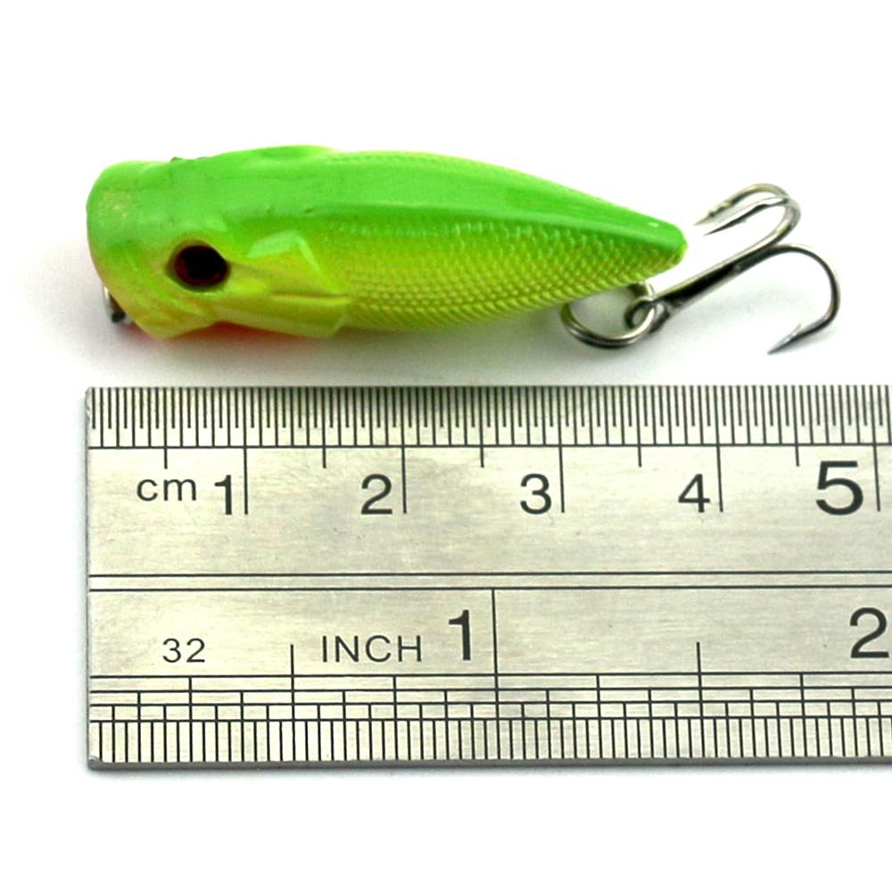 1pc Hengjia Mini Topwater Popper Fishing Lure 3.5CM 2.7G Hard Plastic Fishing Bait