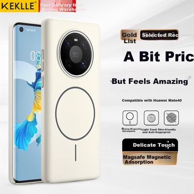 KEKLLE Magnetic Wireless Charging Case for Huawei Mate 40, Matte Anti-Drop Protective Cover with Sandstone Color