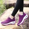 New Air-cushioned Shoes Thick-soled Shoes Women's Sports Shoes Versatile Anti-slip Woven Casual Shoes