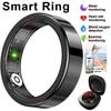 Anello Intelligente Monitoraggio Ossigeno nel Sangue Frequenza Cardiaca Sonno Smartring Impermeabile IP68 e 5ATM Modalità Multisport Smartring Uomo Donna